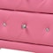 Baxton Studio Canterbury Contemporary Glam Pink Faux Leather Upholstered Full Size 3Piece Bedroom Set 219-6046-6050-ZORO - alternate 2